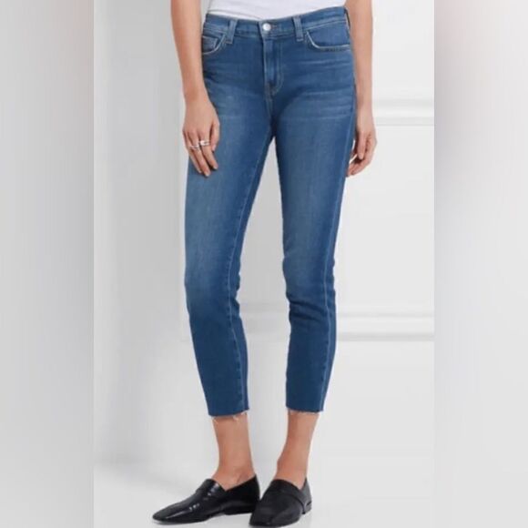 L’AGENCE Marcelle French Slim Fit Jeans in Authentique Medium Wash 24 - Picture 1 of 9